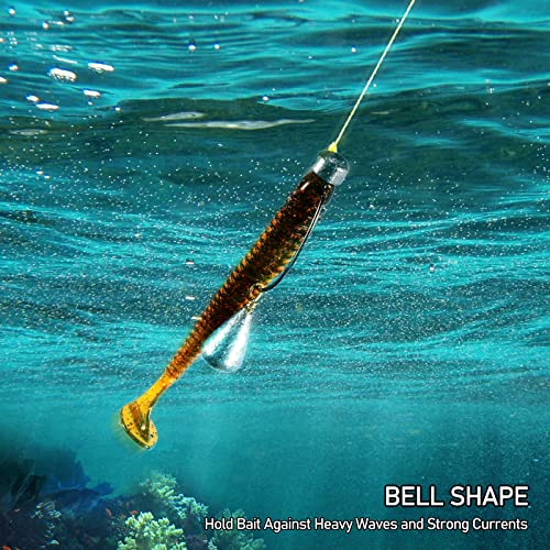 Dr.Fish DFTWO6A_W4_Q30 30 Pack Bass Casting Sinker Weights Lead Bell Drop Shot Weights thumb #3