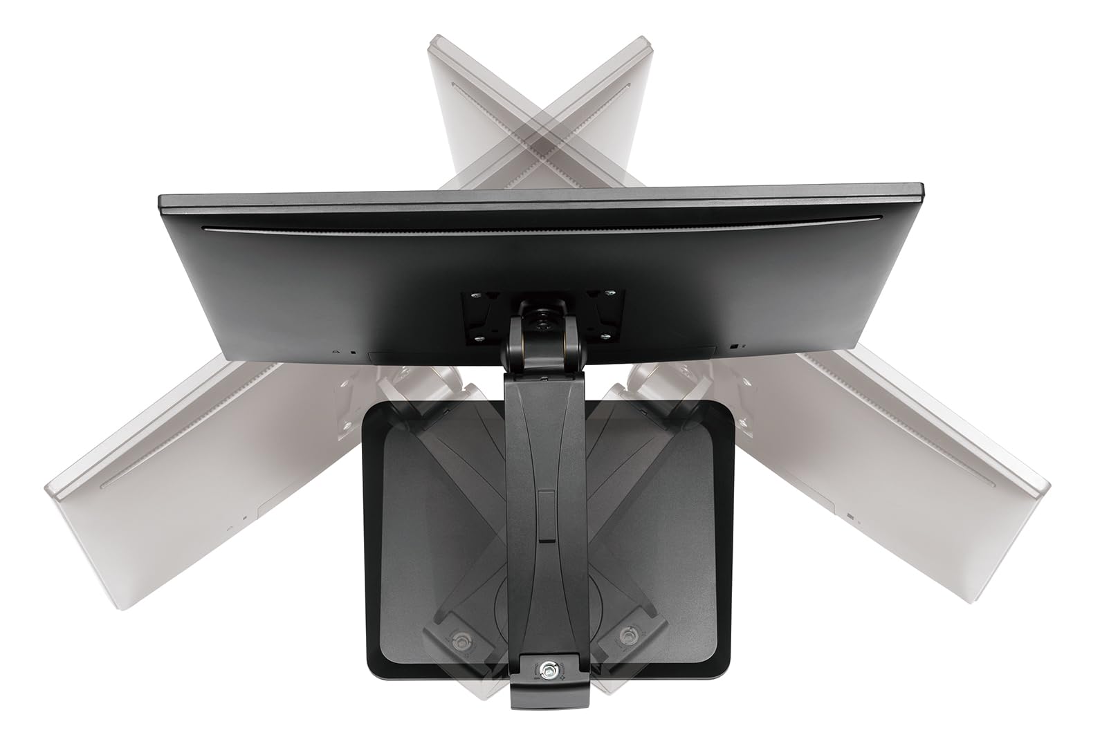 Support de Table pour écran My Wall HL 17 L sur Pied, Mobile, Rotatif, inclinable, réglable en Hauteur, Rotatif