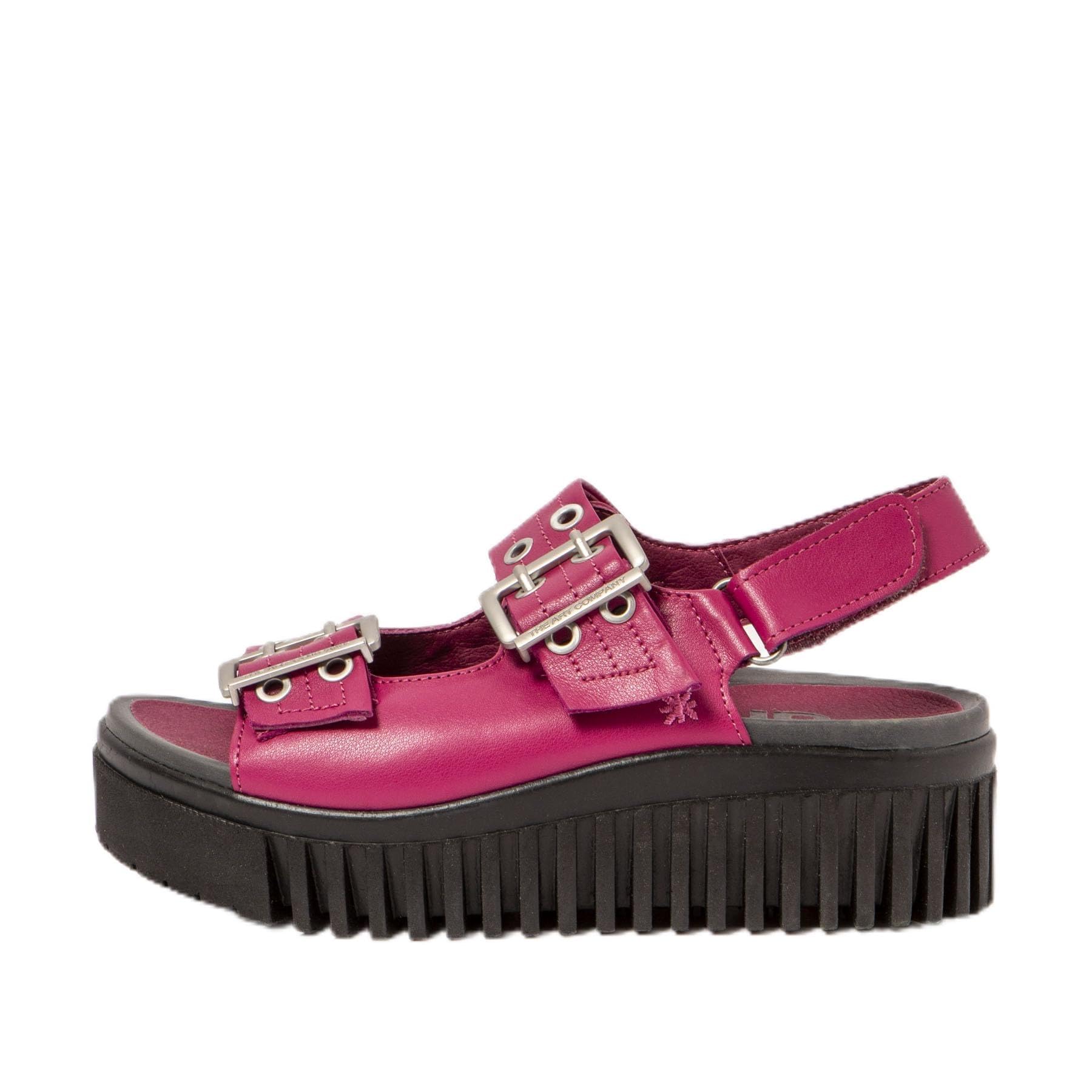 Sandale plate fuchsia 36 nu-pieds femme été Art Femme 1579 Brighton - 4