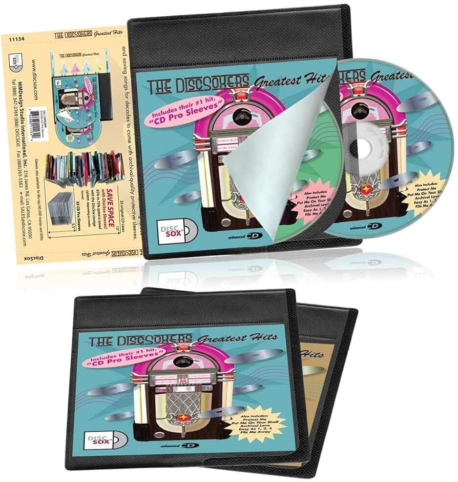 Amazon.com: DiscSox CD Pro Sleeves - 25-Pack - 25PCDPP : Home