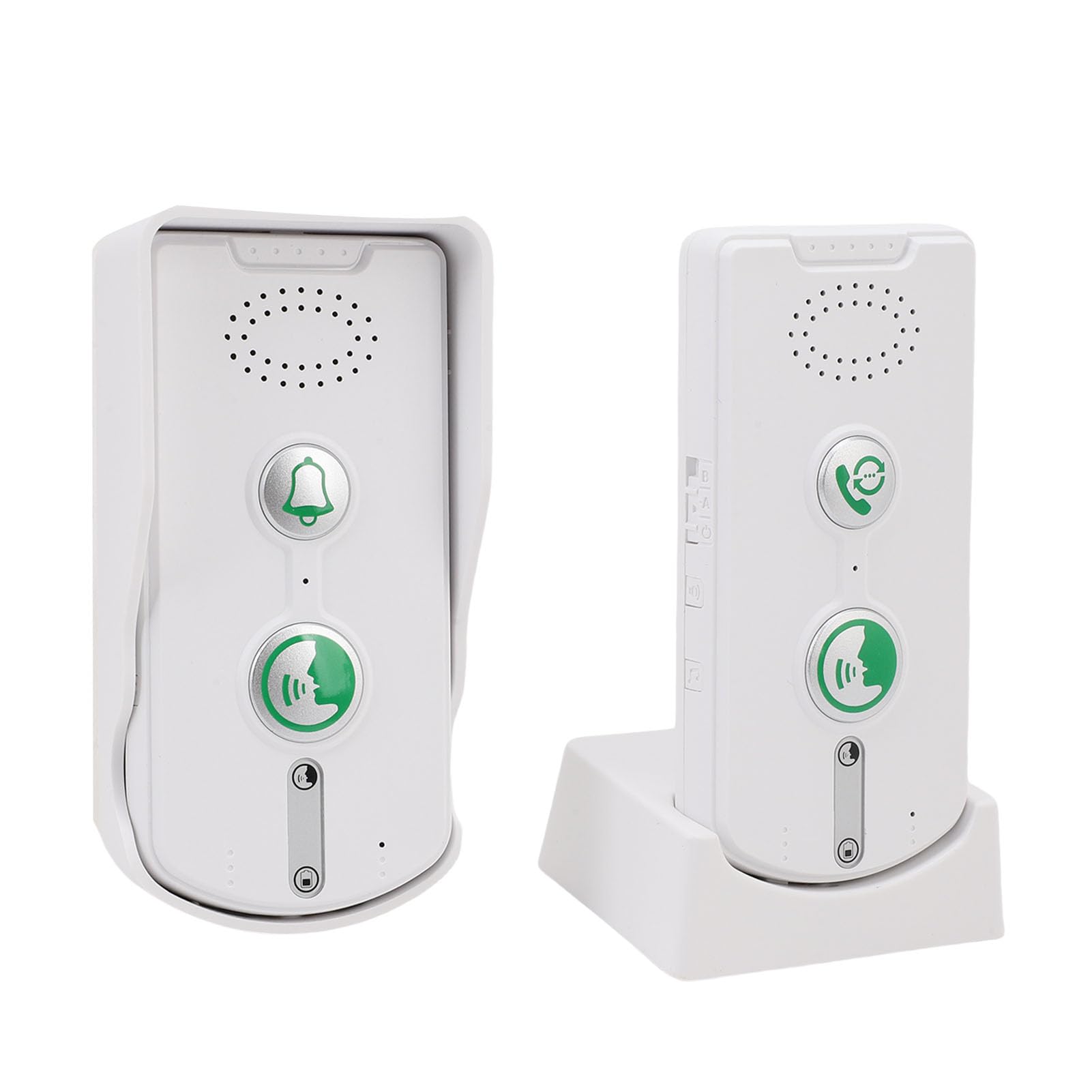 Jectse de Intercomunicador de Interiores Al Aire Libre de Intercomunicador de 2 Vías de Intercomunicador de 1640 Pies con 5 Niveles de Volumen, IP54 Impermeable, Batería de 1000 MAh,