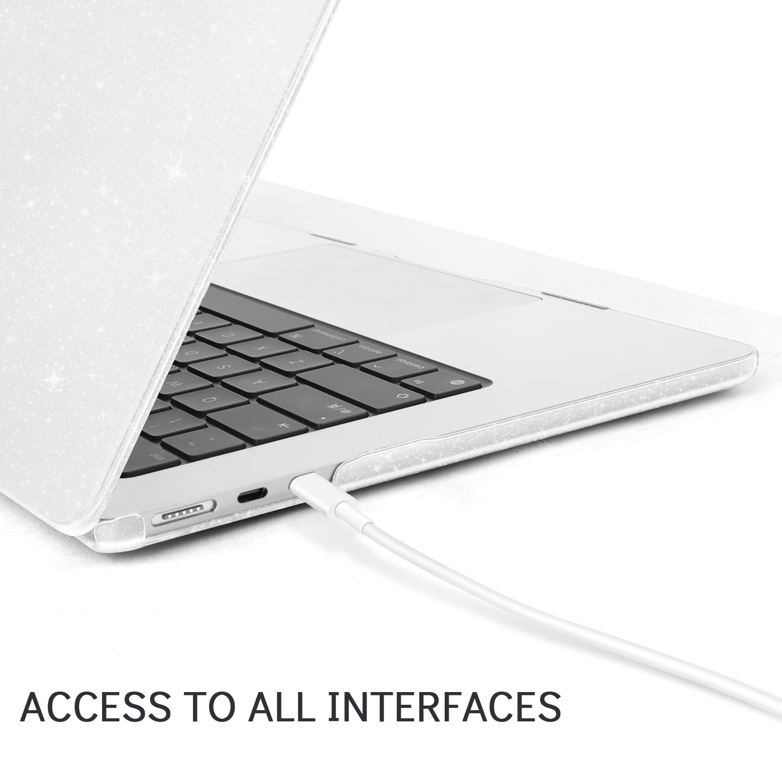 TECOOL Funda para MacBook Pro 13 Pulgadas 2016-2022 (M2 M1 A2338 A2289 A2251 A2159 A1989 A1706) con Touch Bar, Carcasa de Plástico Ultrafina y Cubierta del Teclado UE, Negro — view 116