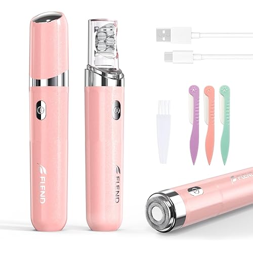 Epilator for Women, 2-in-1 Facial Hair Removal Epilator, Painless Designed Hair Remover with Built-in LED Light for Precision, Smooth Glide Hair Remover for Women Face Lips Chin Peach Fuzz