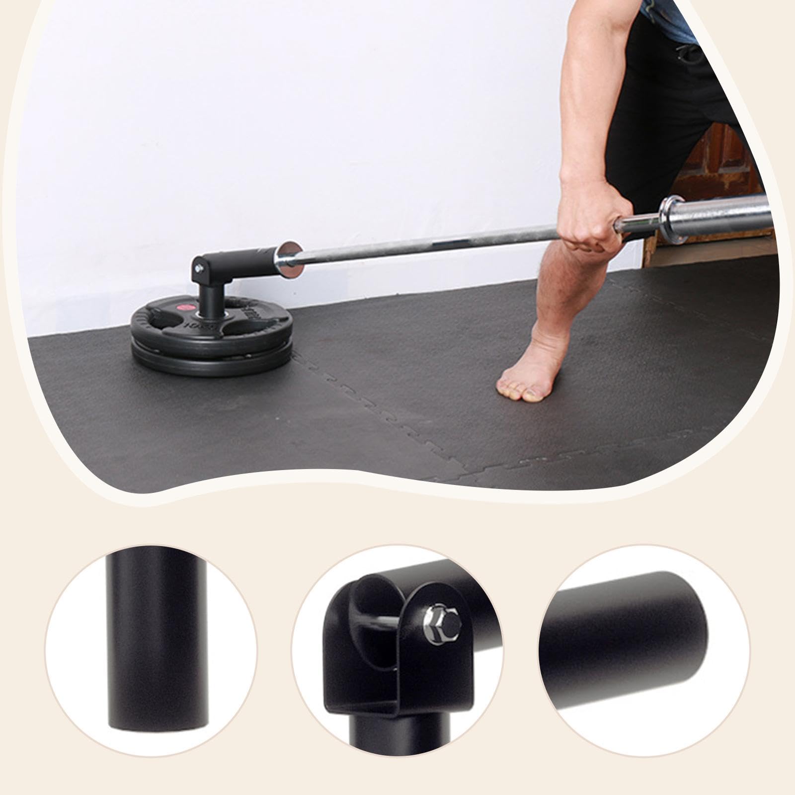 Row Platte Post Insert Langlebige Stahl Halterung Robuste Trainingsausrüstung 360 Grad Drehung für Männer Frauen Fitnessstudio