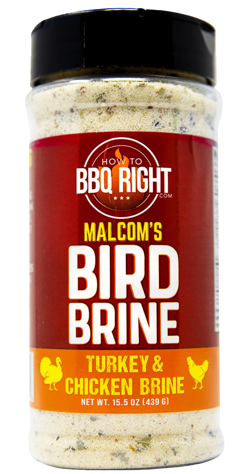 Malcom's Turkey and Chicken Bird Brine Seasoning | Championship Herb Brine Formulated to Produce a Juicy, Tender Bird Every Time | 16 oz