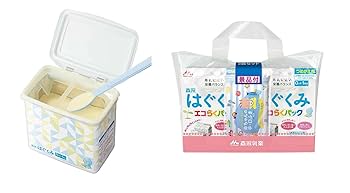Amazon | 【セットで便利】森永 はぐくみエコらくパック