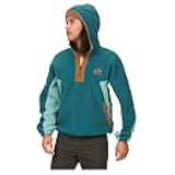 Men's Super Aros Fleece Hoody Jacket, Dark Jungle/Blue Agave/Hazel, Small