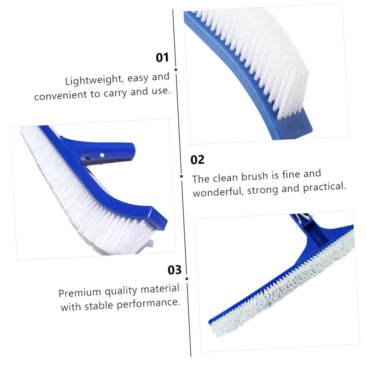 BESPORTBLE 1pc Pool Cleaning Brush Pool Clean Brush Multifunctional Cleaning Brush Glass Water Globe Cleaning Brush Tool Home Tools Pool Brush Tool Wall Brush Swimming Pool Plastic