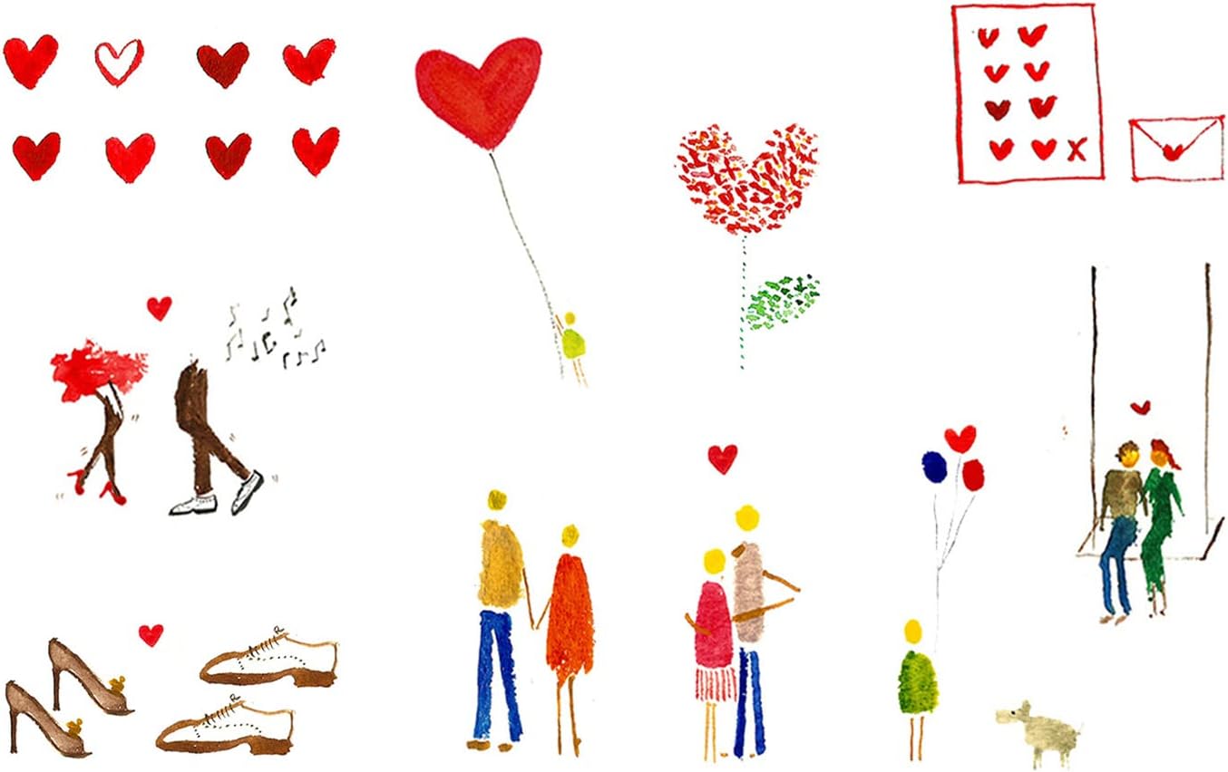 10 Beautiful Romantic Love Cards, Greeting, Valentines Day Cards I Love You from (10 Pack)