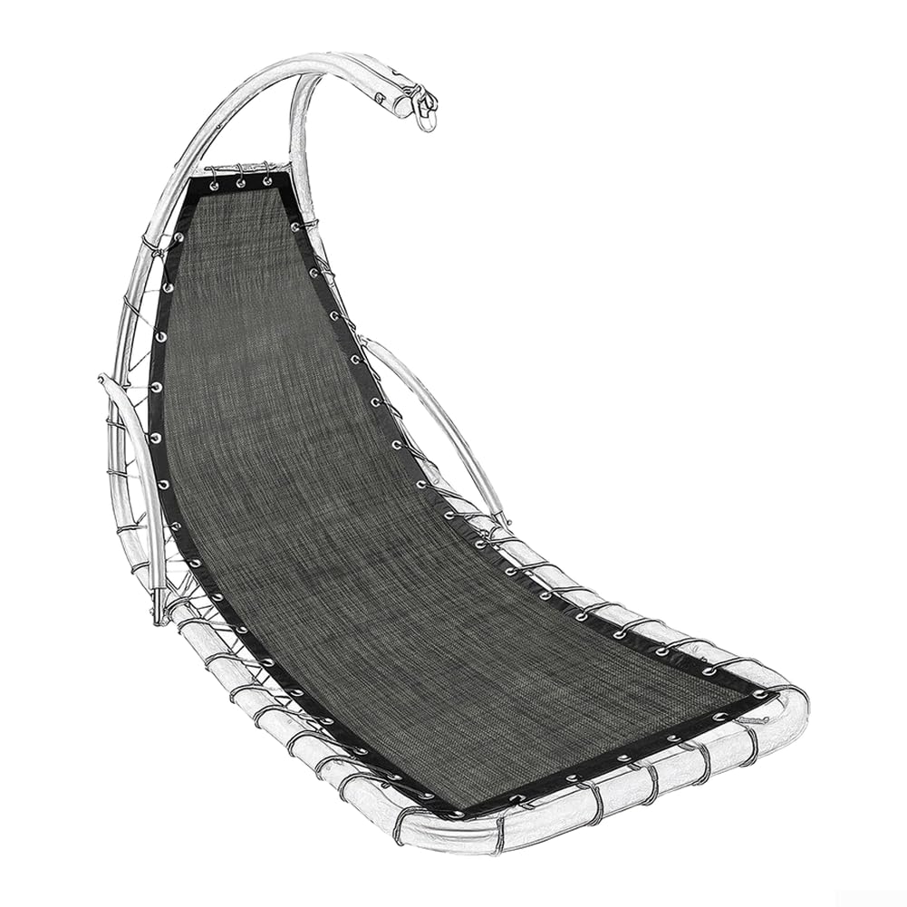 Tela de repuesto de textilene para silla columpio jardin de 64x197 cm lona impermeable