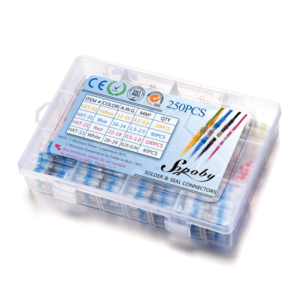 Buy Sopoby 250PCS Solder Seal Wire Connectors Insulated Waterproof