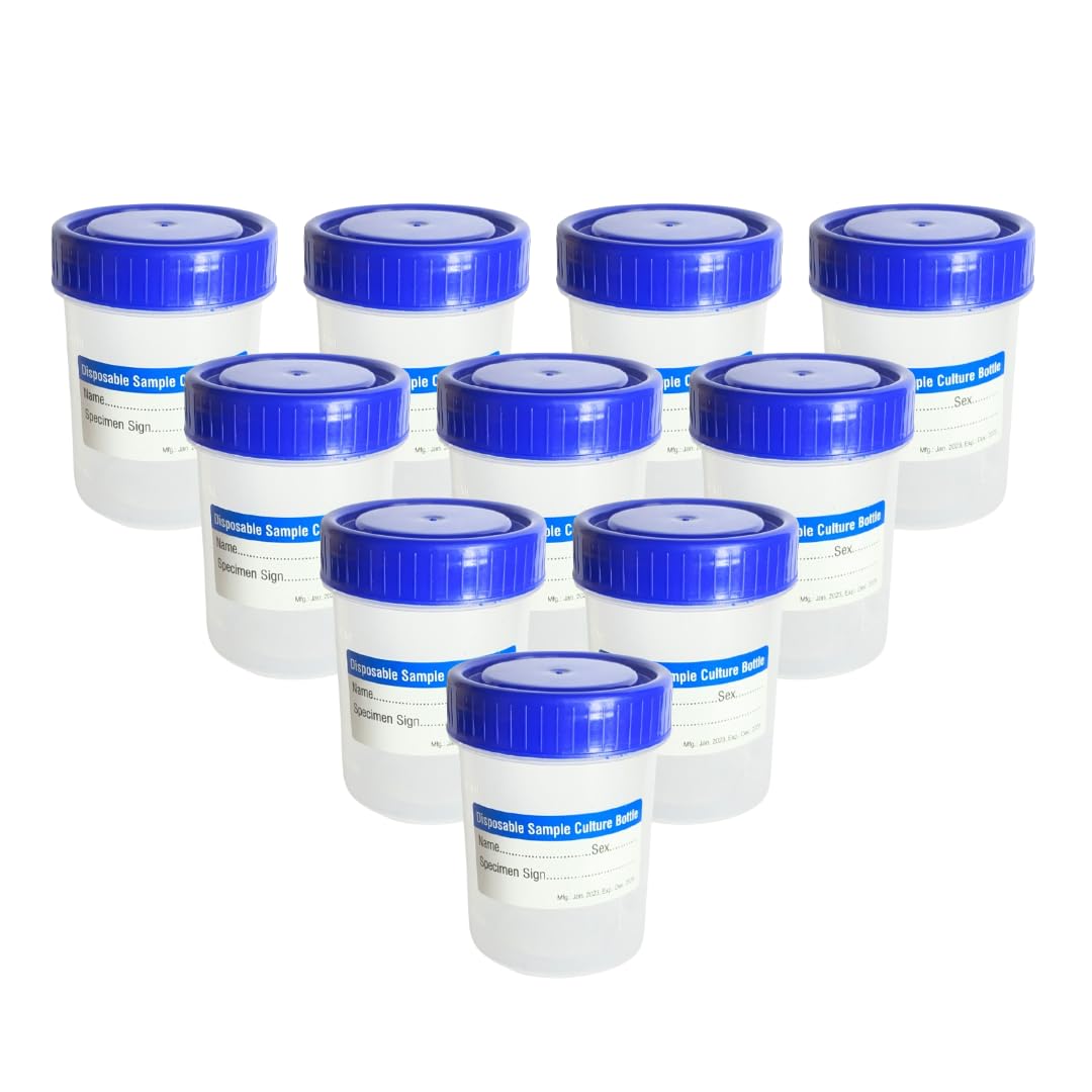 SPYLX Urine Sample Specimen Collector Container Sterile 50ml (10 Pieces, Blue) (B0BVBJVL39) Amazon Price History, Amazon Price Tracker
