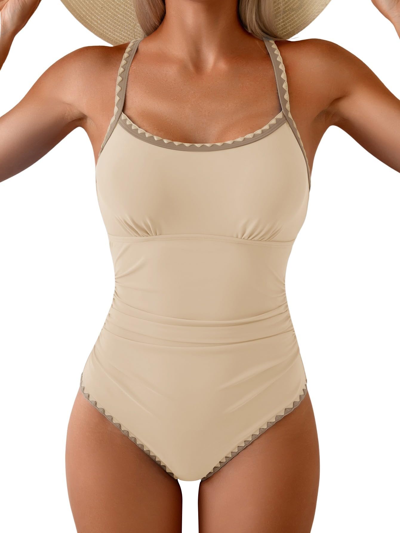 Eomenie Women's Ruched One-Piece