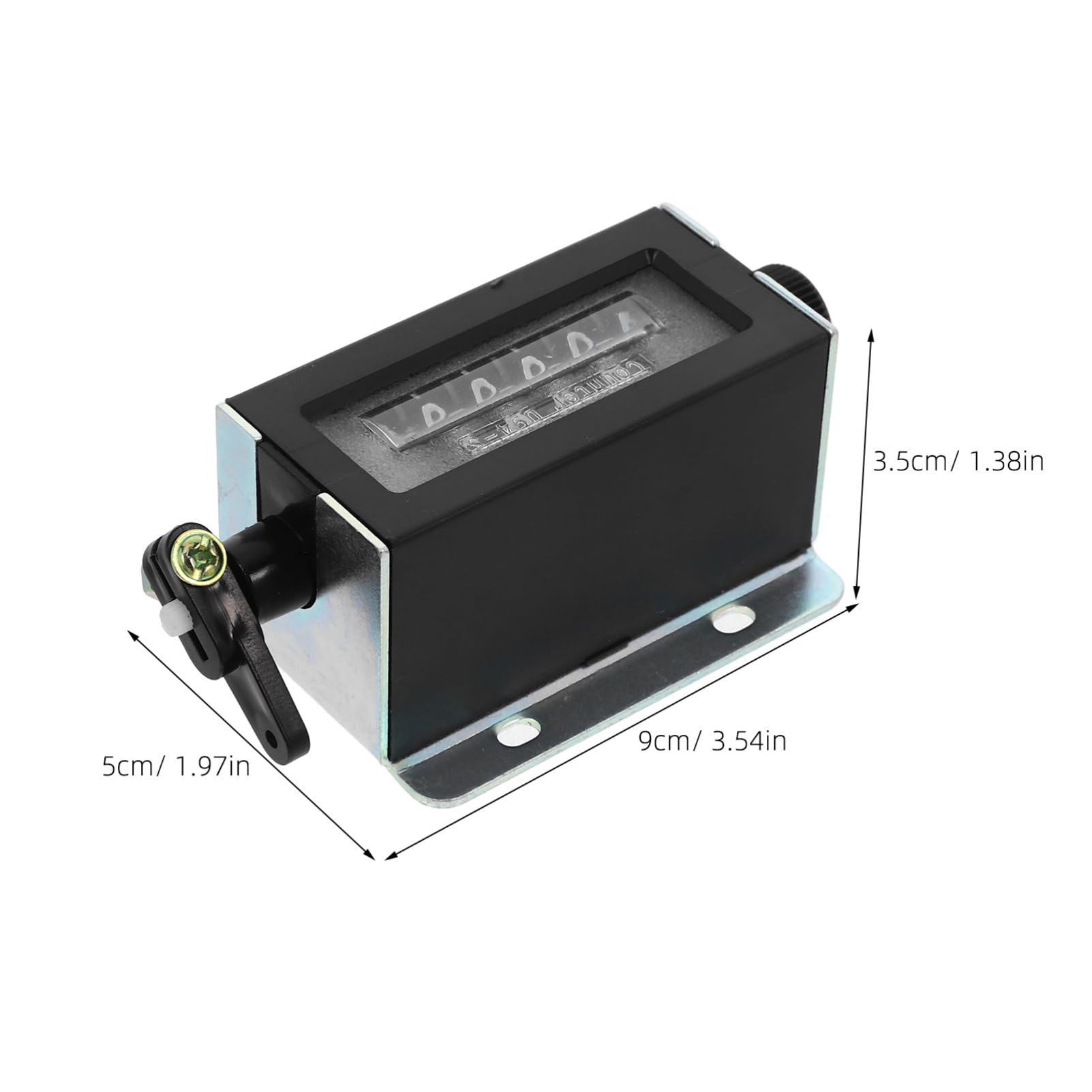 FELTECHELECTR Metal Handheld Counter Manual Mechanical Counter for Industrial Application 6- Clicker for Punch Machines
