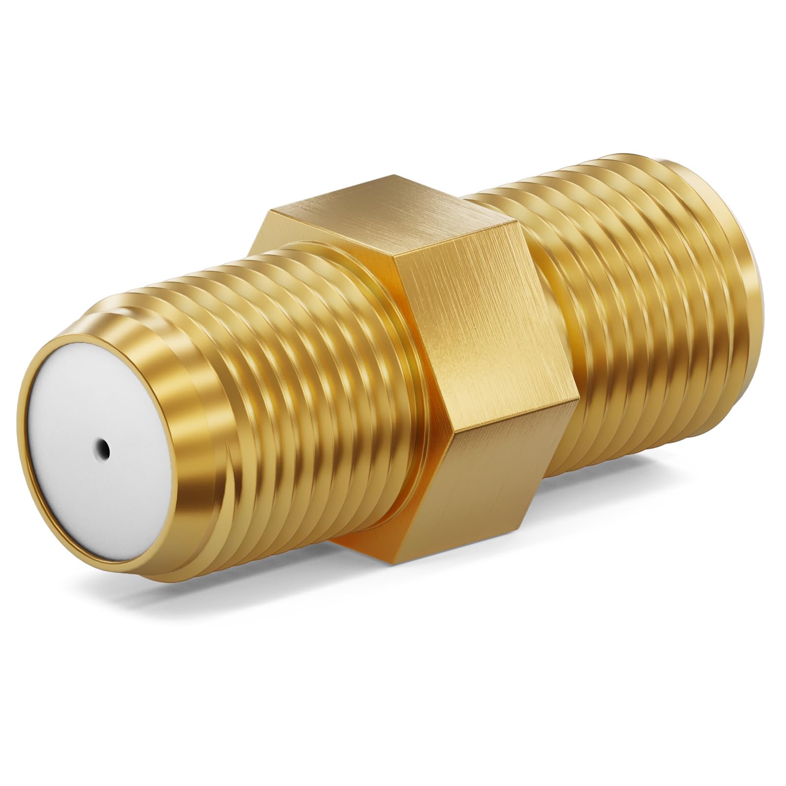 RedStar24 Connettore F Femmina-Femmina Oro – Prolunga Per Cavo SAT, 2 Pezzi, Full HD 4K!