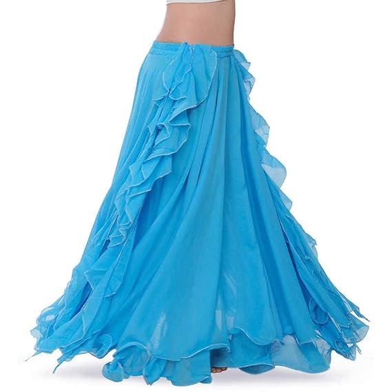 turquoise chiffon skirt