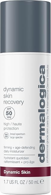 Dermalogica Récupération dynamique de la peau SPF50, Anti-Aging visage écran solaire hydratant, moyenne-weight non-Greasy large spectre