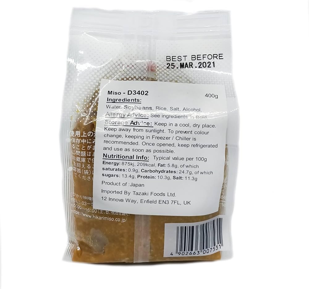 TLT FOODS Pack Miso Hikari Blanco y Rojo 400 gr