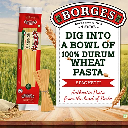 Image of Borges Extra Virgin Olive Oil -1L Glass + Borges Spaghetti Durum Wheat Pasta, 500g