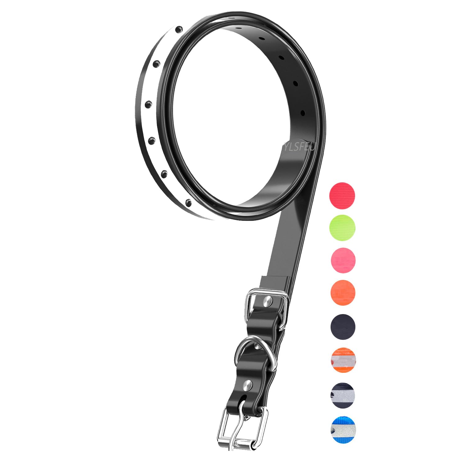 Dog Collar Strap for Most of Electronic Training Shock Collar Receivers-Adjustable Durable Waterproof Odorless 3 4 Inch Collar