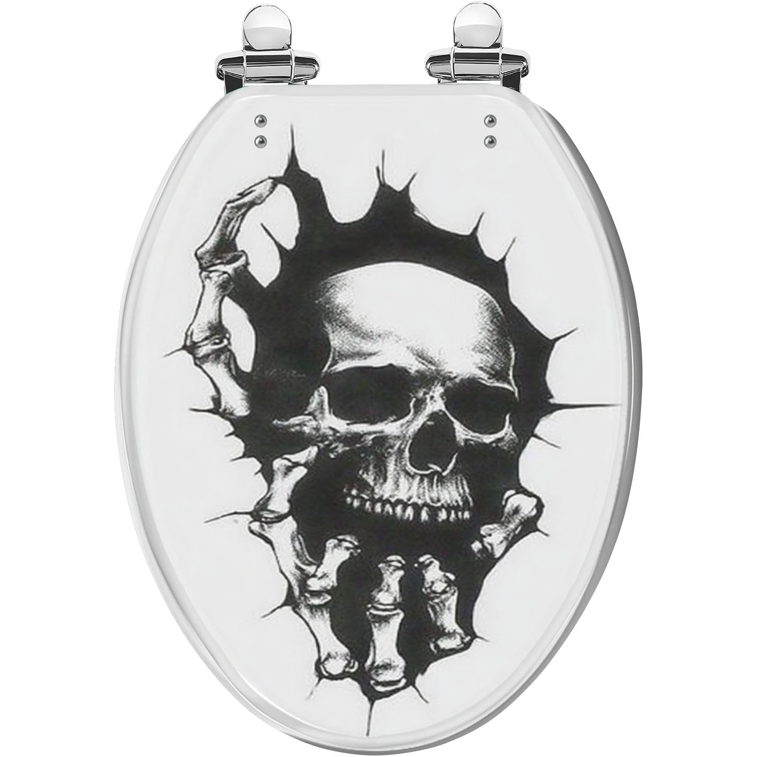 Tazyyzuu Multi2 Green Forest Fog Elongated Toilet Seat Resin Slow Close Lid Quick-Release Hinges Easy Clean(,18.5X14.5)