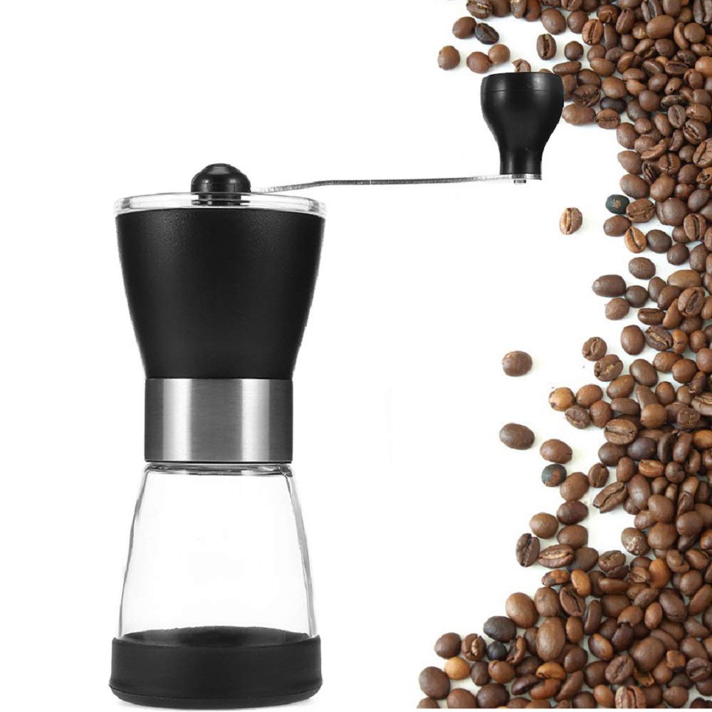 Manual Ceramic Burr Coffee Bean Grinder Ceramic Conical Adjustable Burr Assembly for Precision Brewing