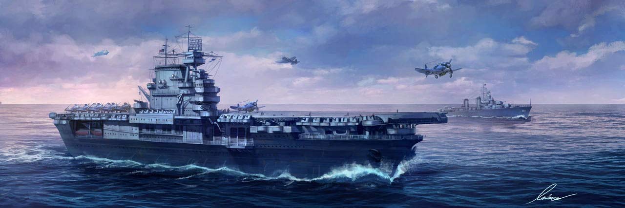 Amazon | モンモデル 1/700 アメリカ海軍 航空母艦 CV-6