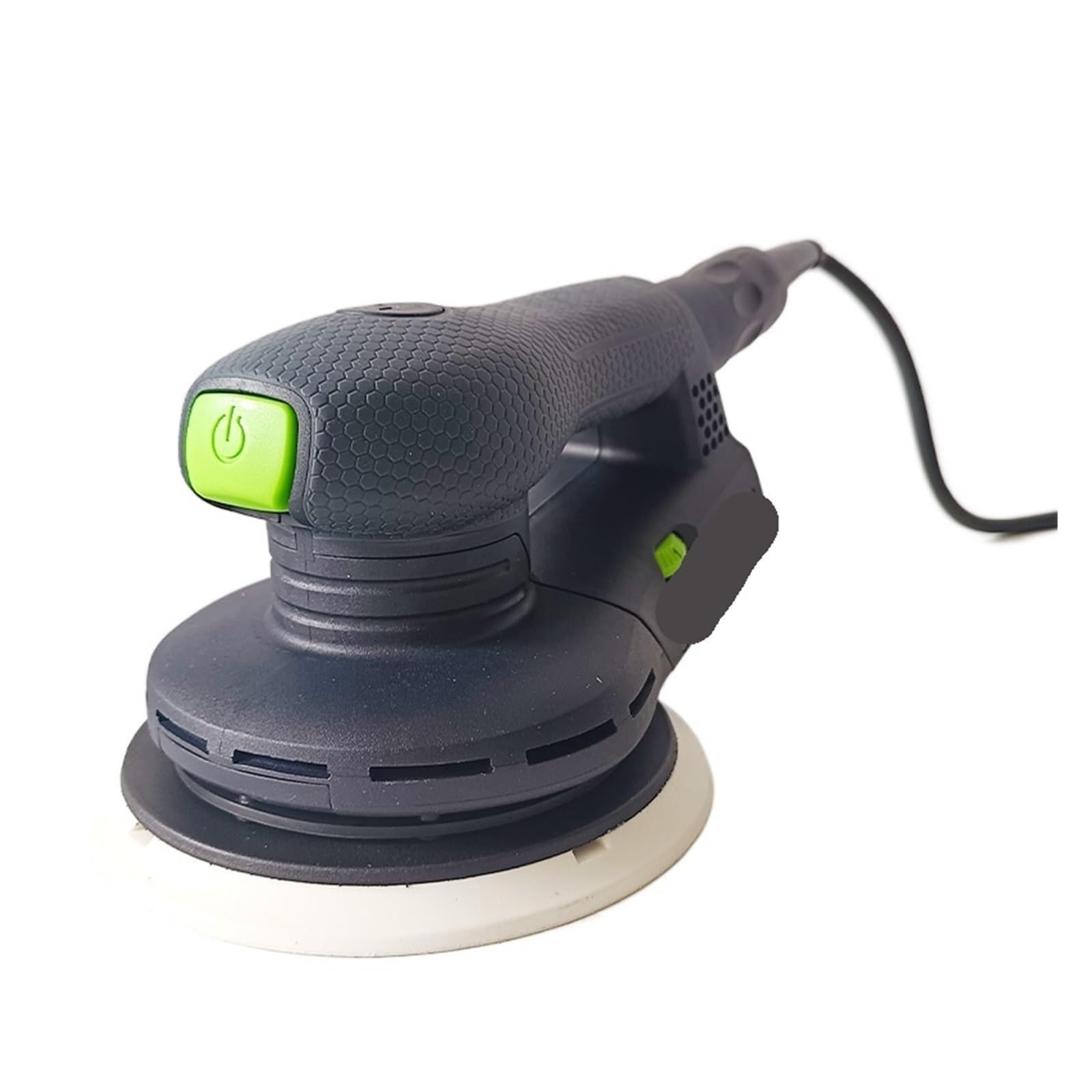 Máquina pulidora, lijadora Orbital, Lijadora eléctrica Orbital aleatoria de 6 Pulgadas, Herramientas de Lijado de Velocidad Variable con Recipiente de Polvo híbrido para lijar, pulir