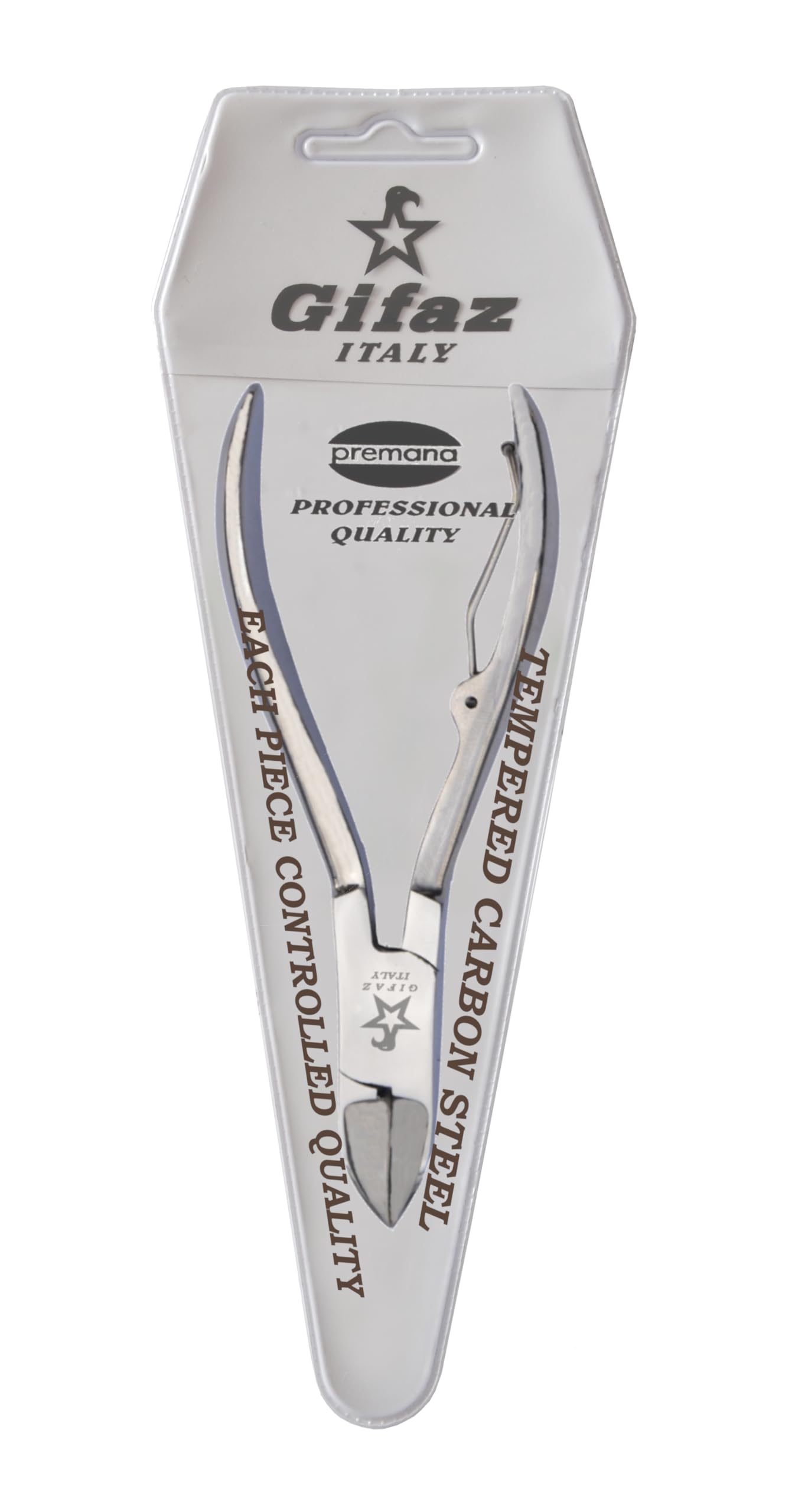 Gifaz Tronchesino per Unghie in Acciaio Inox Made in Italy : Taglia Unghie Professionale per Manicure e Pedicure, Lunghezza 10 cm
