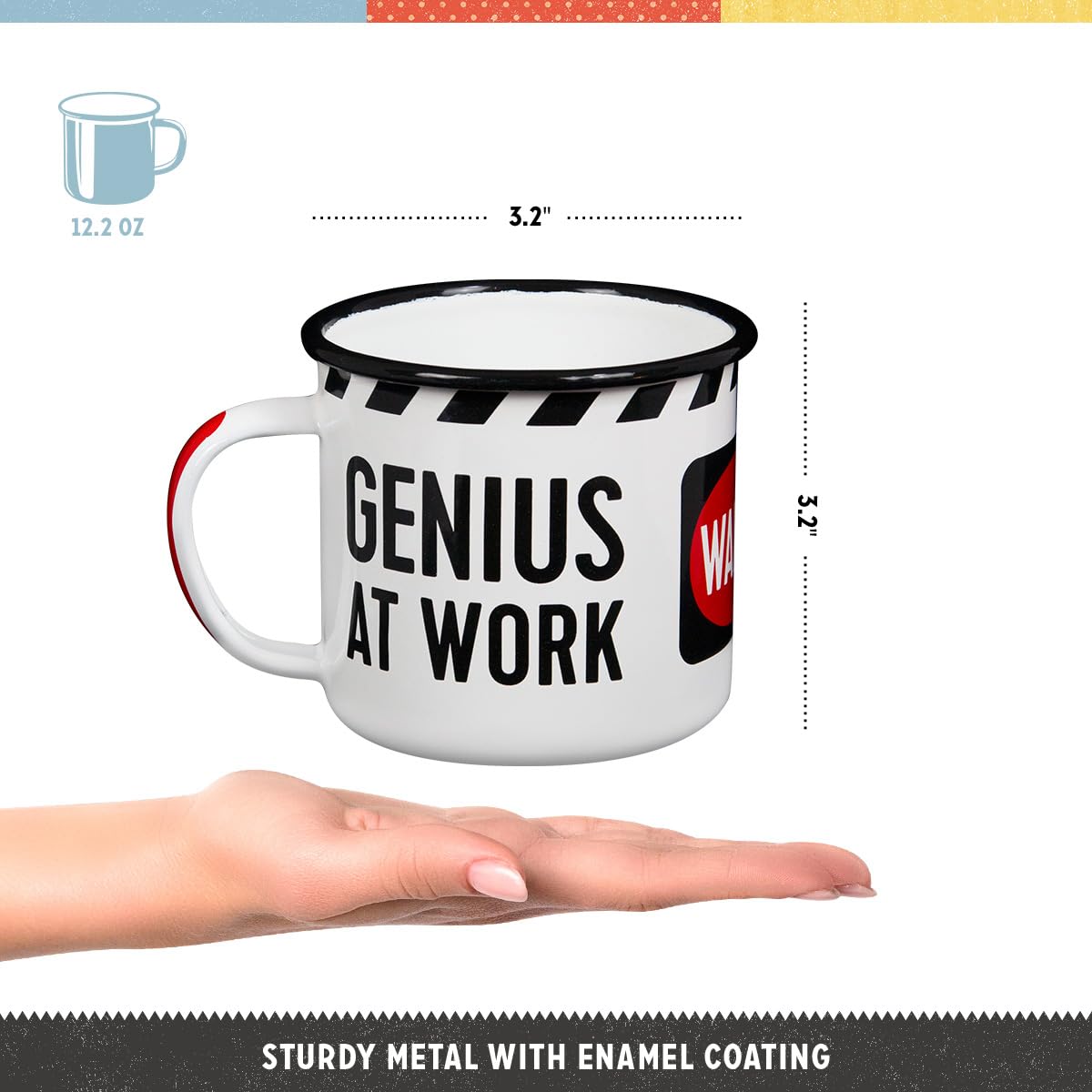 Zerodeko 1pezzi Tazza In Retrò Tazza In Smalto Finto Vintage Per Forma - Foto 10