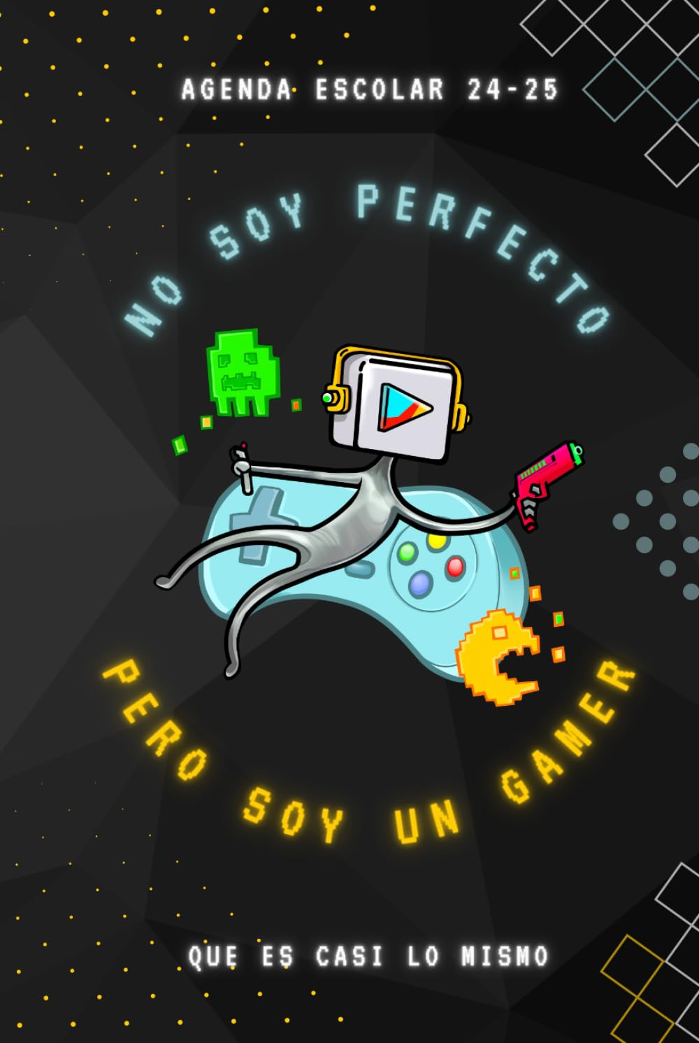 Agenda escolar 2024 2025 gamer: cuaderno escolar para niño, en español, formato de bolsillo, tapa dura