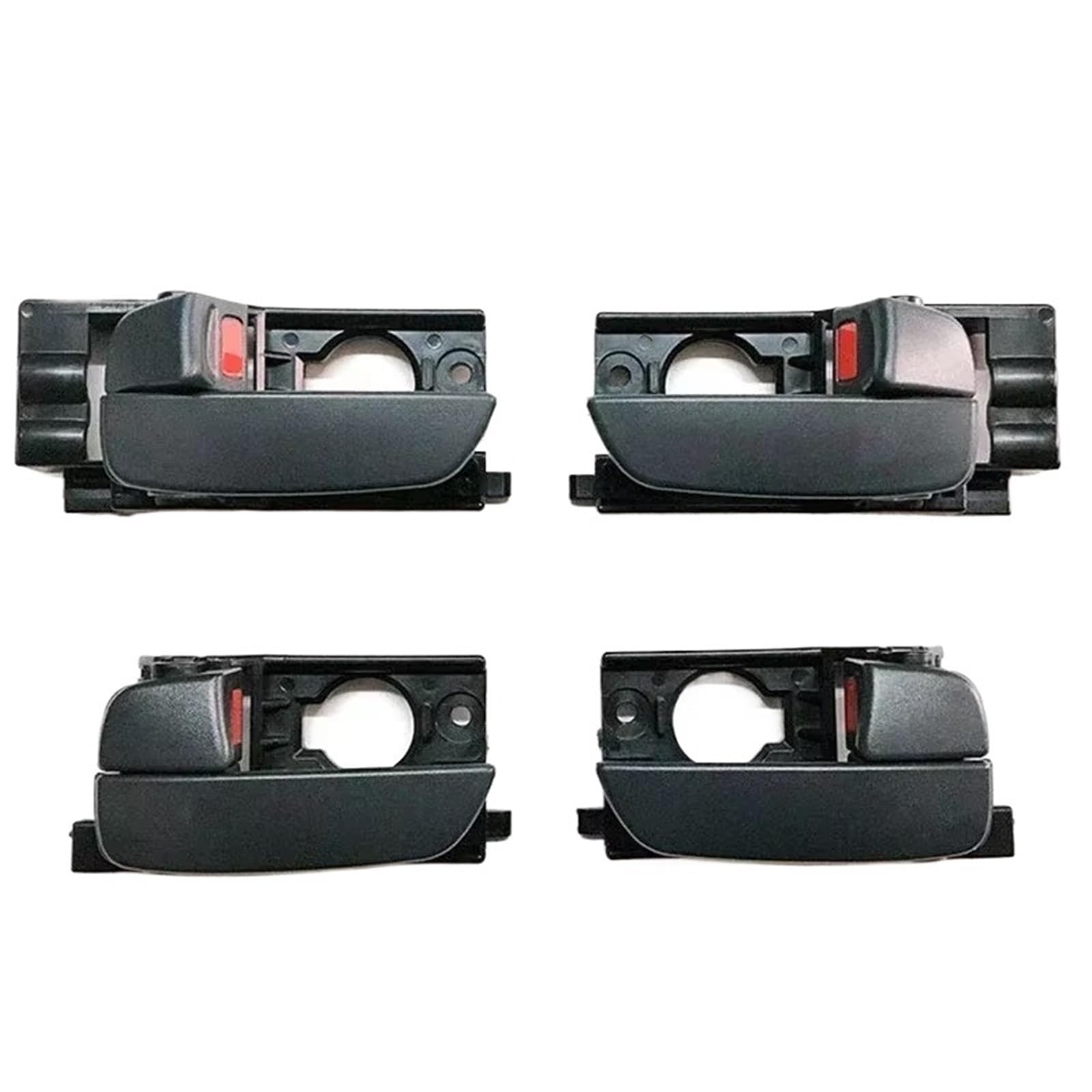 Btnuahq 1 Set - 4 Doors Car Door Handle Interior 1Piece Interior Door Handle Inner Door Open Handles Black For Hyundai For Accent 2006 2007 2008 2009 2010 2011 Car Accesories Car Inside Door Handle(1 Set - 4 Doors)