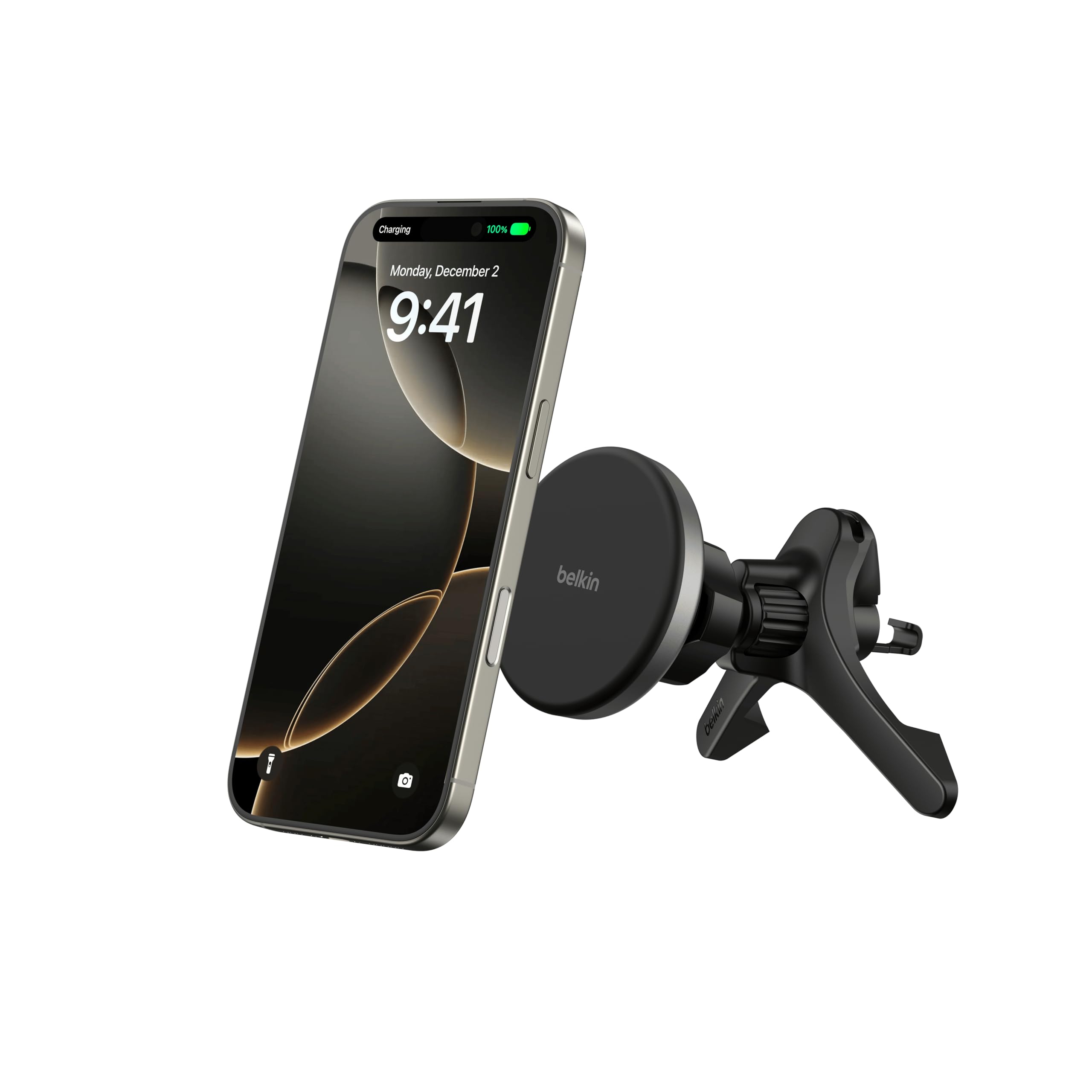 Belkin 車載ワイヤレス充電器 MagSafe対応 マグネット式 15W急速…