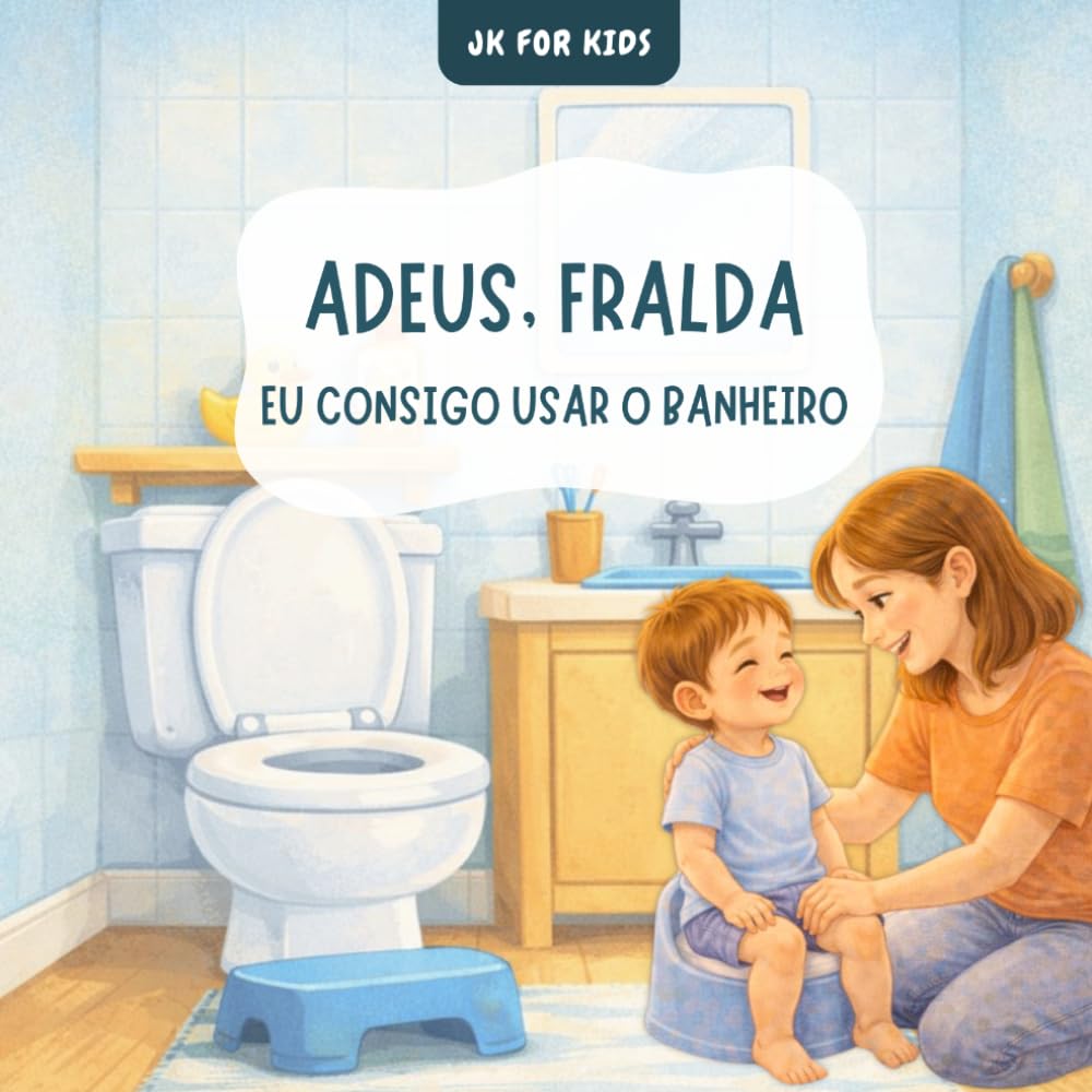Adeus, fralda! Eu consigo usar o banheiro: Uma história infantil de desfralde que ajuda seu filho a deixar a fralda, usar o penico e ganhar confiança no seu próprio tempo (Potty training)