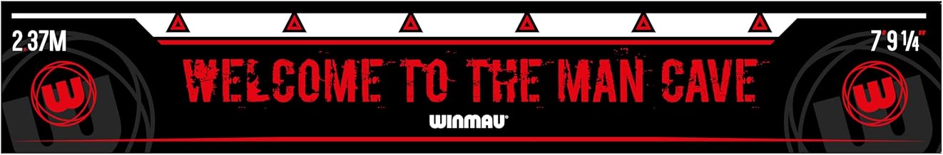 WINMAU - Darts Oche Lines - High Visibility Throw Line Marker - Sticks To All Hard Surfaces - Available Designs: Blade 6, PDC, Man Cave or Winmau Green - Professional Darts Accessories