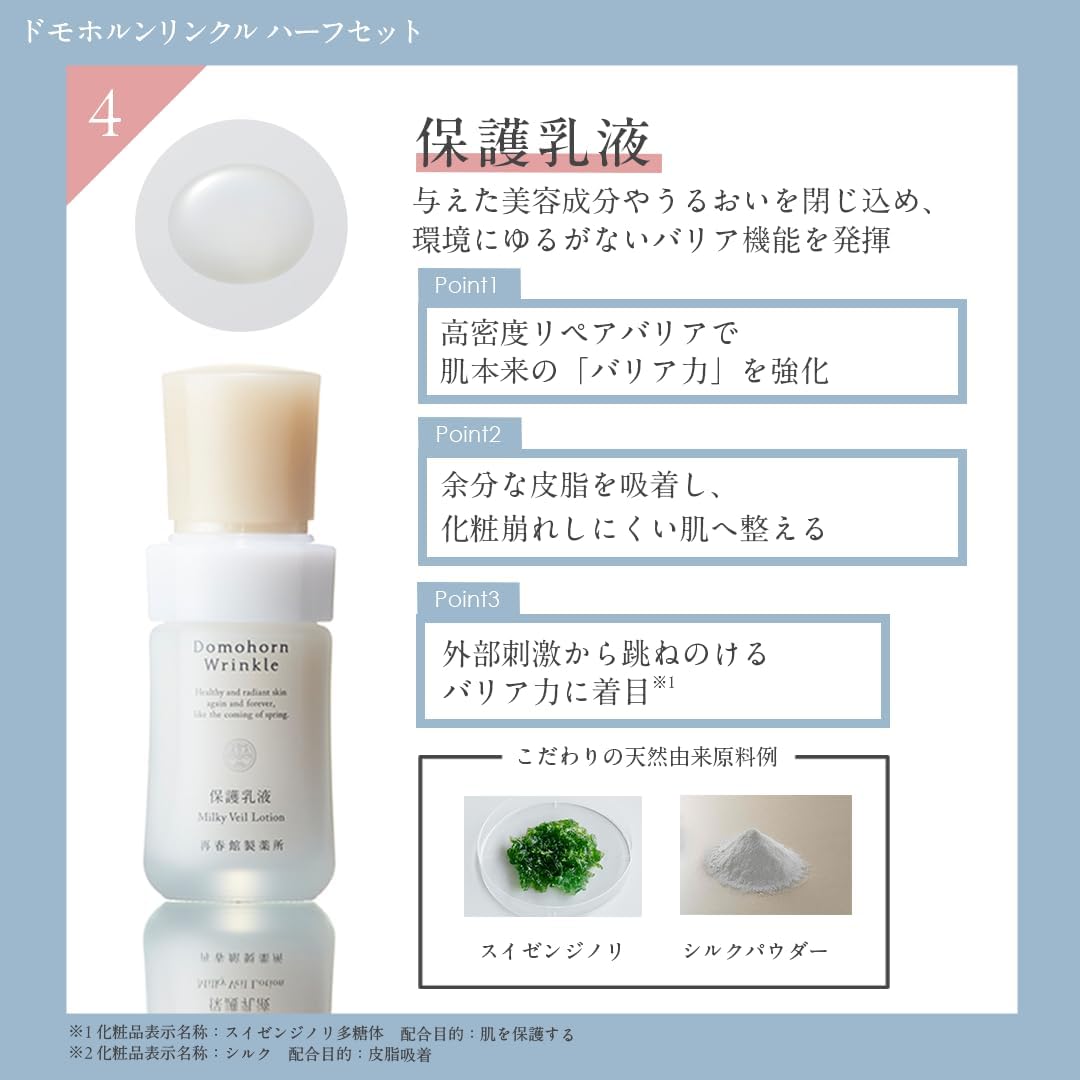 Amazon.co.jp: 【ギフト】 ドモホルンリンクル 基本4点ハーフセット 約