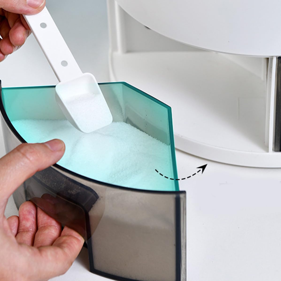 Organizzatore per Cucina Doppio Strato in Pp e Hips Grande Capacità, Design Semplice e Fresco, per Distinguere e Organizzare Facilmente le Spezie