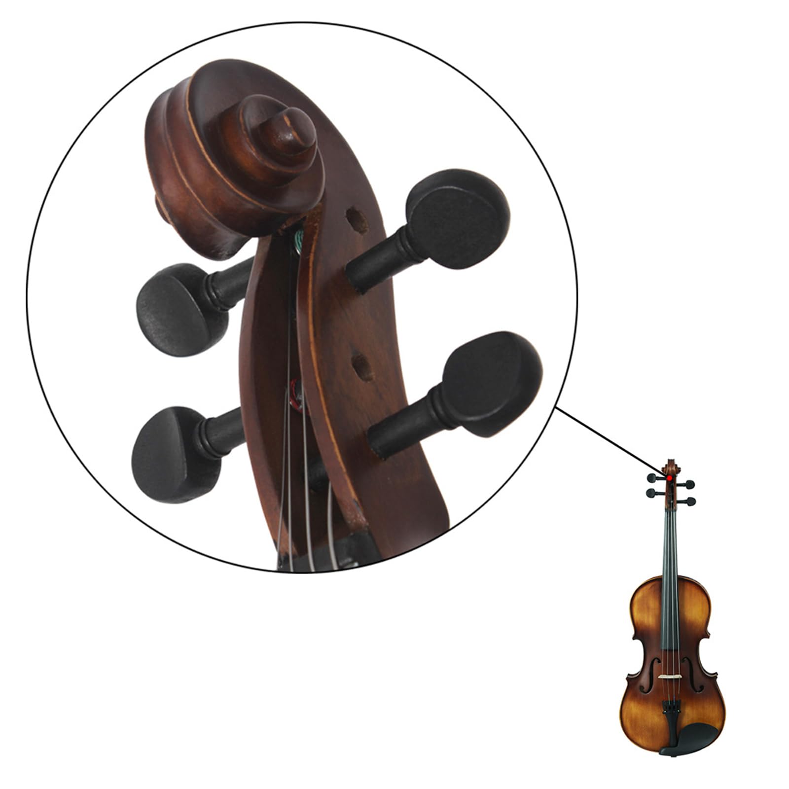 Pannello di legno viola in legno lucidato a mano viola con archi professionale 4/4 vintage opaco viola per pratica e performance