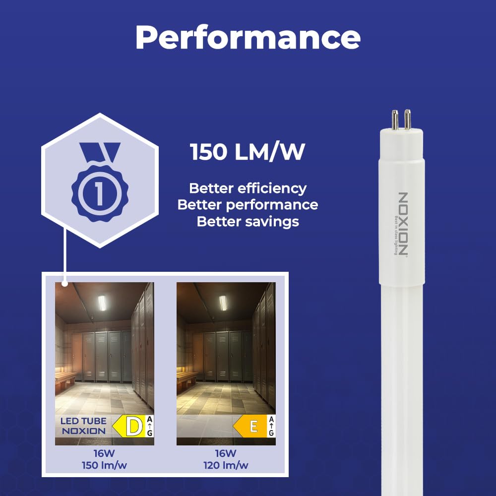 Noxion LED Röhre T5 Avant Extreme (HF) High Efficiency 16W 2400lm - 865 Tageslichtweiß | 115cm - Ersatz für 28W