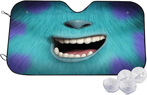 Parasoles para parabrisas de automóvil Monsters Anime Inc, parasol para ventana delantera de camión, camioneta y SUV, bloquea los rayos UV y