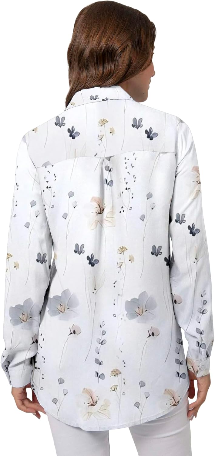VAVONNE Blouses for Women Dressy Casual, Button Down Shirts, Womens Fashion Trendy Tops - Image 4