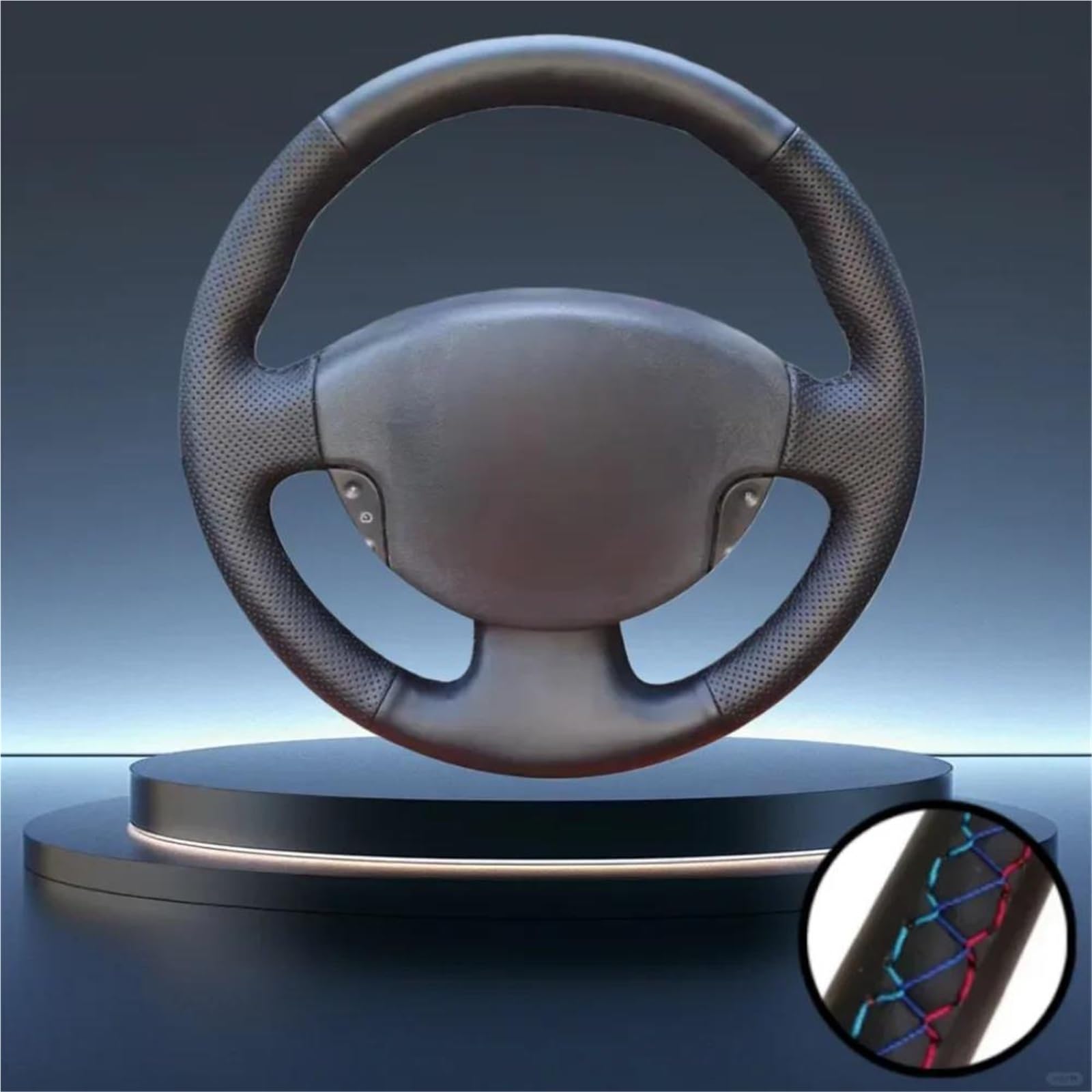 Protector para Volante De Coche para Renault para Scenic 2 para Grand para para Kangoo para Megane 2002-2013(3 Colors thread3)
