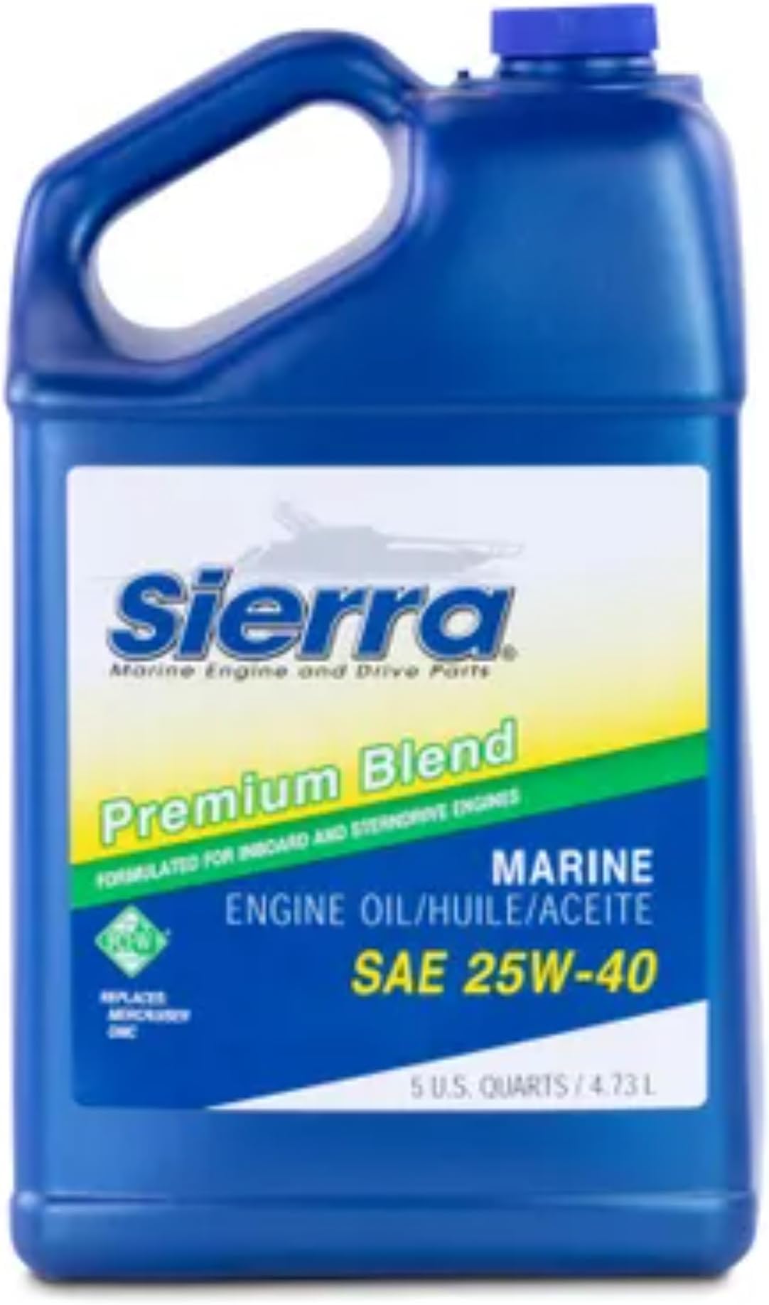 International 18-9400-4 25W-40 FC-W 4-Stroke Marine Stern Drive Oil - 5 Quart