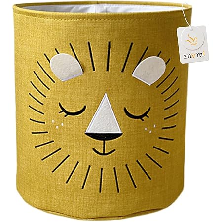 Baby Wäschekorb Mit Tier Design - Spielzeug Aufbewahrungskorb 34x40cm Fuchs