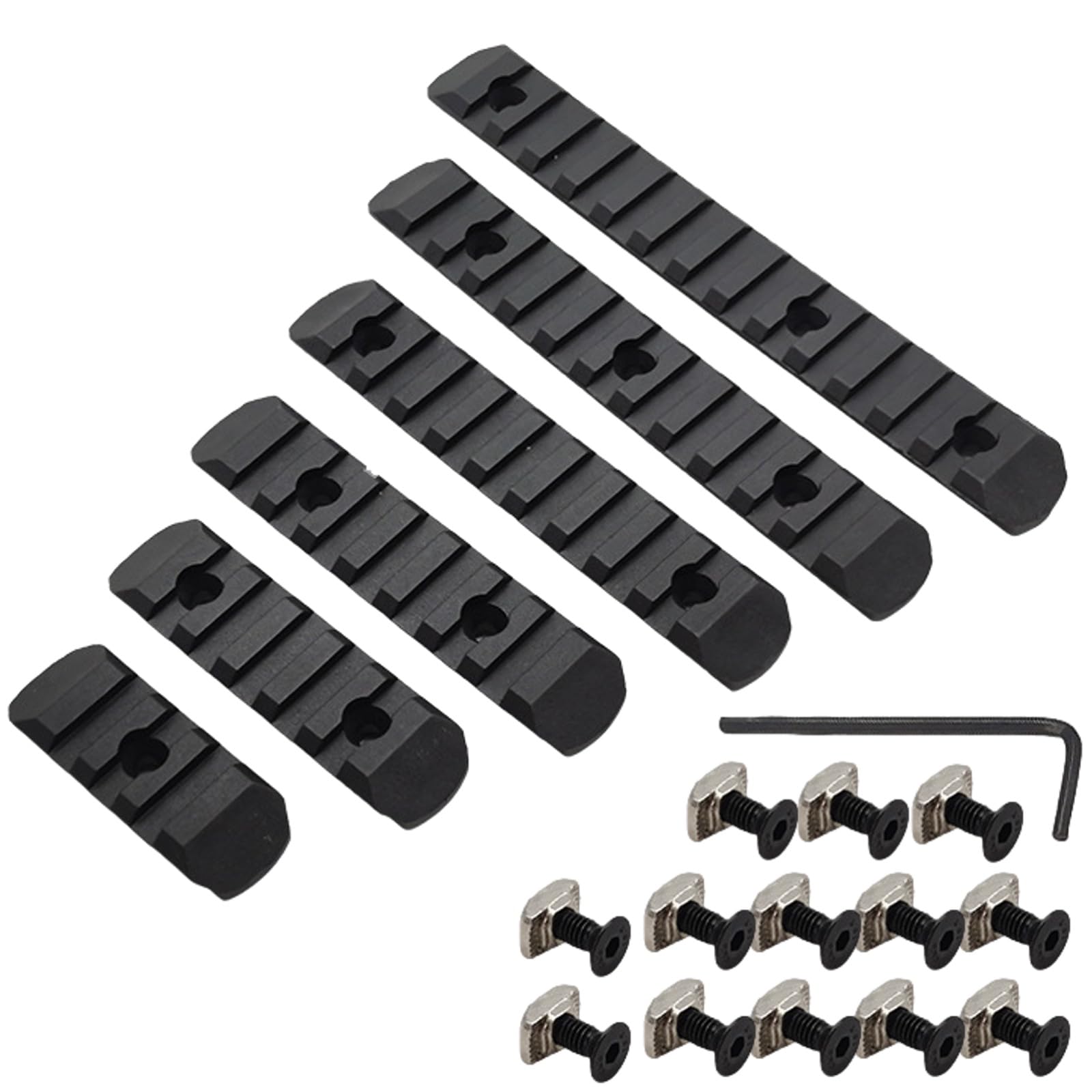 Amazon | ルボナリエ M-LOK KeyMod 両対応 20mm レールアダプター 6本