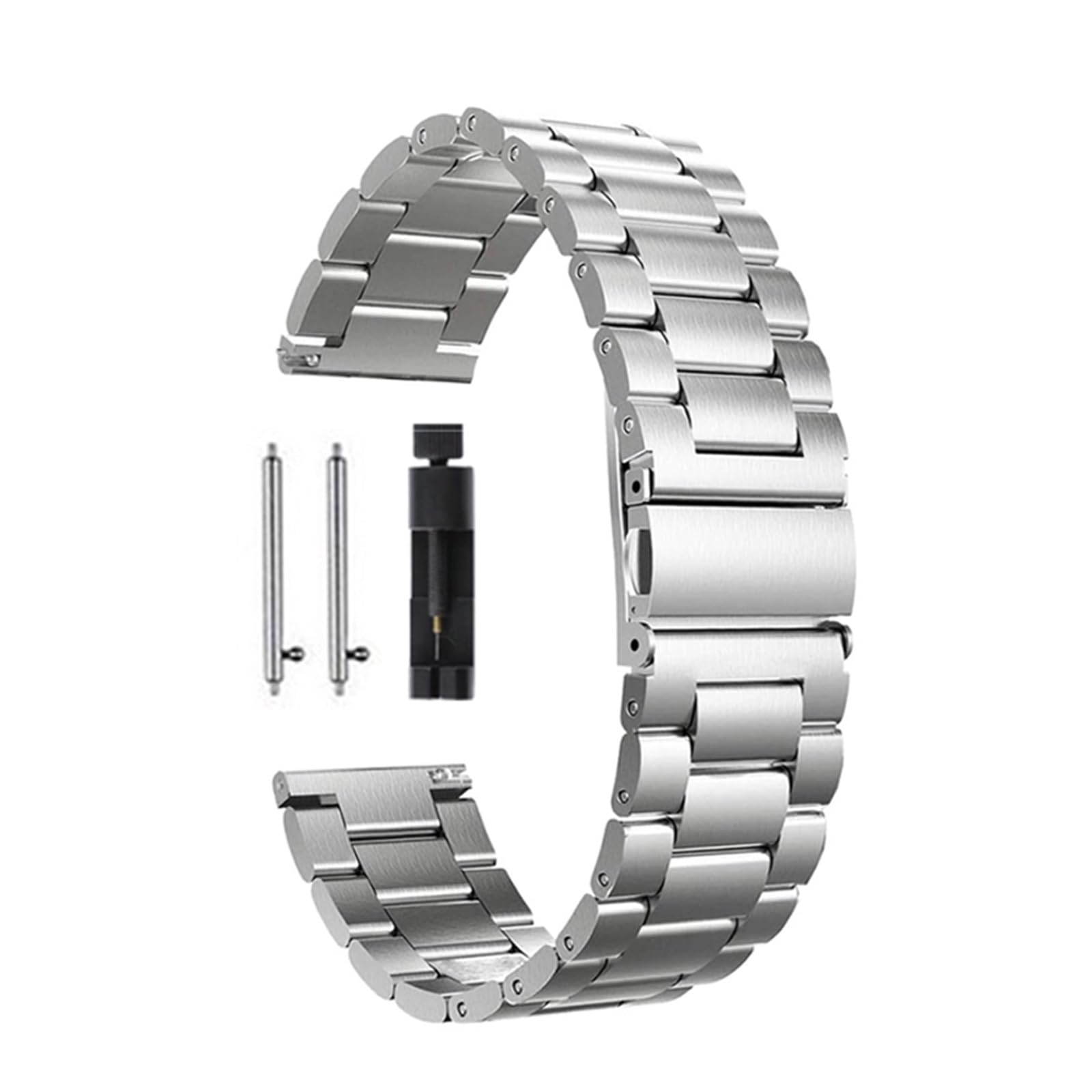 Bracelet de montre métallique INEOUT bicolore compatible Galaxy Watch et Gear Sport
