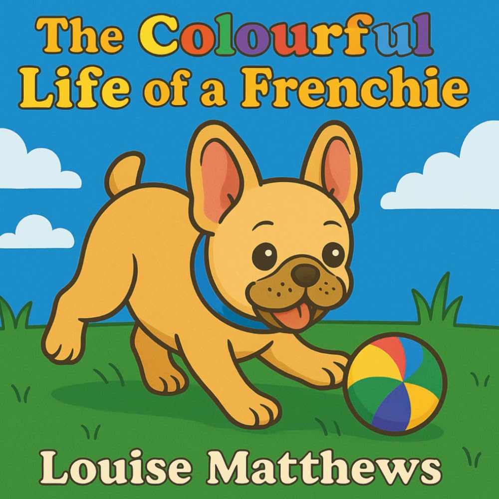 The Colourful Life of a Frenchie: A Cute, Bold and Easy Colouring Book For All Ages
