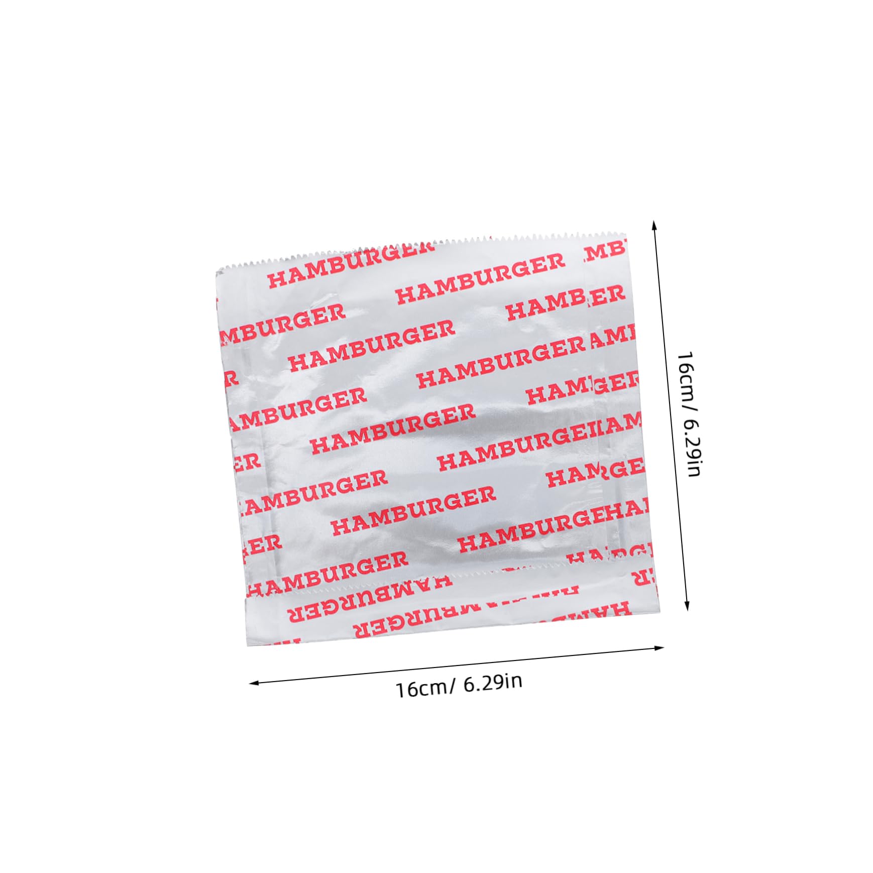 NAMOARLY 50pcs Aluminum Insulated Food Warming Grease-proof Wrap Grease Resistant Serving Snack for Takeaway Catering