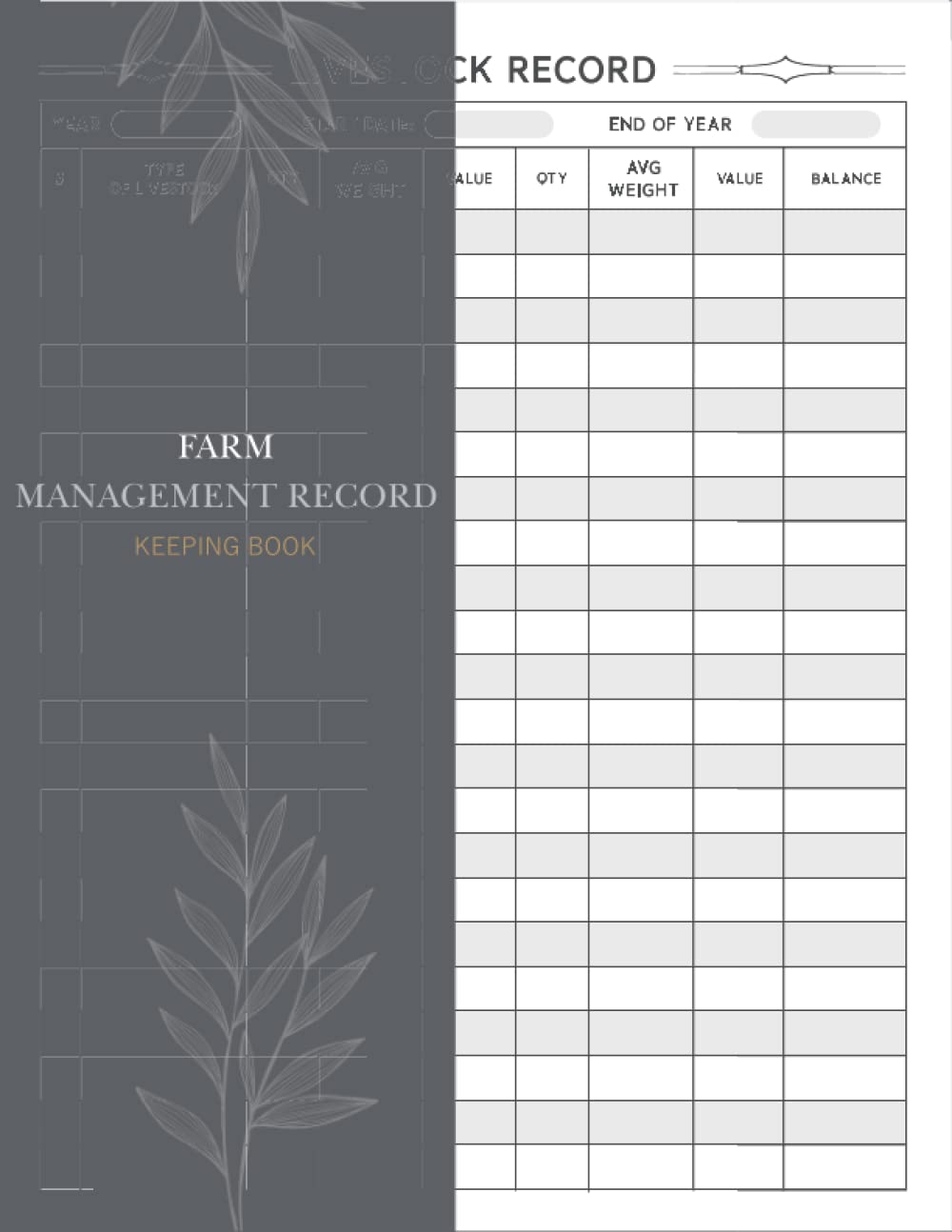 Buy Farm Management Record Keeping Book Simple Farm Record Keeping Book for Farmers, Farming