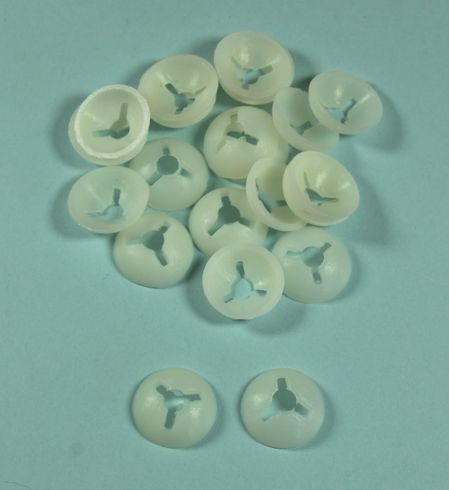 celloexpress Plastic Backs - Replacement Washers Spares - Teddy Bear Toy Doll Eyes/Noses (Large Domes, 10 Pairs - 20 Backs)